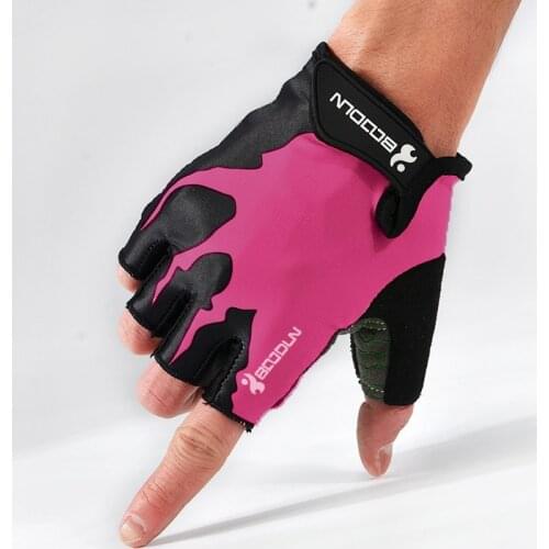 New 5 Colors Cycling Gloves Half Finger Summer Breathable Road Gloves GYM Cyling ​Fitness Sport Gloves Men Women