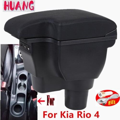 For Kia Rio 4 X-Line Armrest For Kia Rio 4 car armrest box Russi 2017 2018 2019 2020 2021 car accessories interior Easy install
