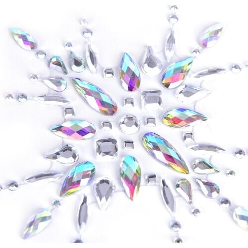 Sex Product 1 Sheet Crystal Nipple Cover Stickers Women Bra Breast Pasties Adhesive Stickers Body Jewelry 17.5*14cm