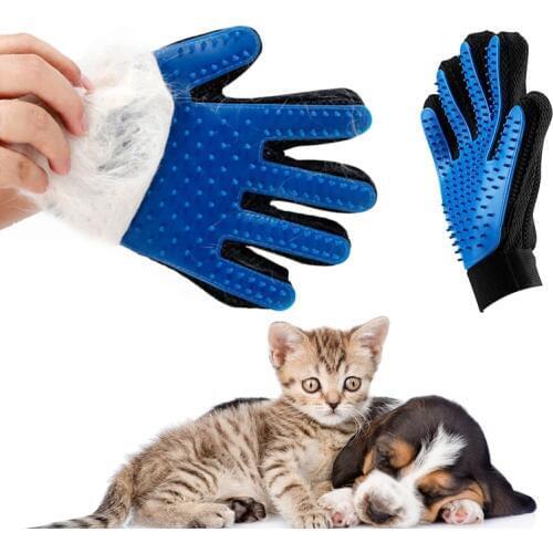 YVYOO Pet Dog Hair Brush Comb Glove For Pet Cleaning Massage Glove For Animal Cleaning Cat Hair Glove Pet Grooming Supply C06