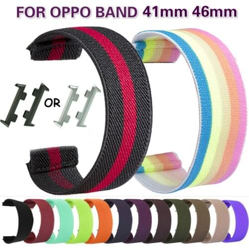 Replacement Strap For OPPO Watch Bracelet Accessories Bohemia Elastic Nylon Loop Band for For OPPO Watch Band 46mm 41mm