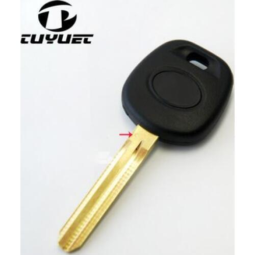 Transponder Key With ID4C Chip for Toyota Wtih TOY43 Blade + Free shipping