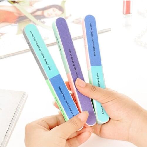 50-4Pcs Double Side Nail Buffer Manicure Tools Nail Remover File Sanding Polishing accessories Buffer Nail Art Supplies