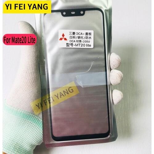 10pcs/lot Outer Glass + OCA For Huawei P40 LITE Mate 20 Lite LCD Front Lens Touch Glass OCA Replaceme