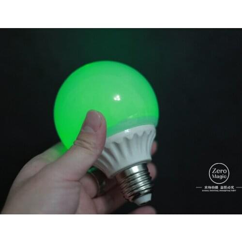 Magnet Control Magic Light Bulb(3 Colors,With One Magnetic Ring) Magic Tricks Magician Stage Illusion Gimmick Props Mentalism