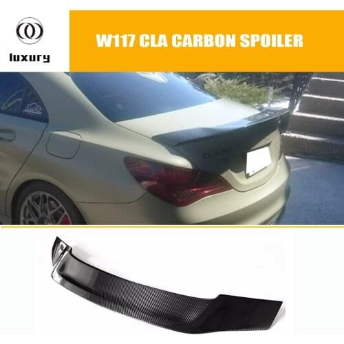 Renntech Style W117 C117 Carbon Fiber Rear Spoiler for Mercedes-Benz Cla200 Cla220 Cla250 Cla45 Amg 2013 - 2016