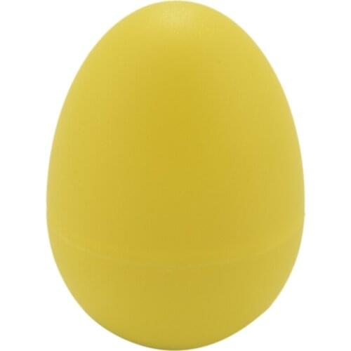 1 Pair Plastic Percussion Musical Egg Maracas Shakers Yellow