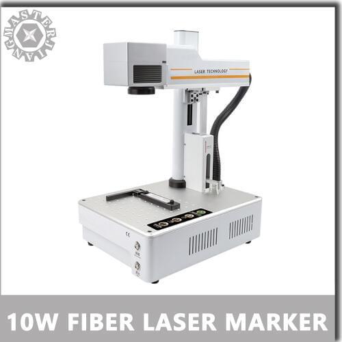 10W Fiber Laser Marking Machine Electric Portable Printing Engraving Machine small automatic metal lettering machine 10W