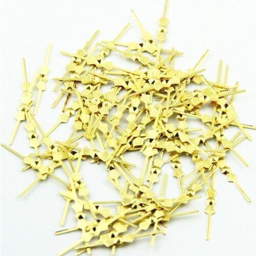 25MM 1000pcs Gold Bowtie Connectors Metal Beads Connectors Butterfly Pins Buckles Connectors For Loose Beads
