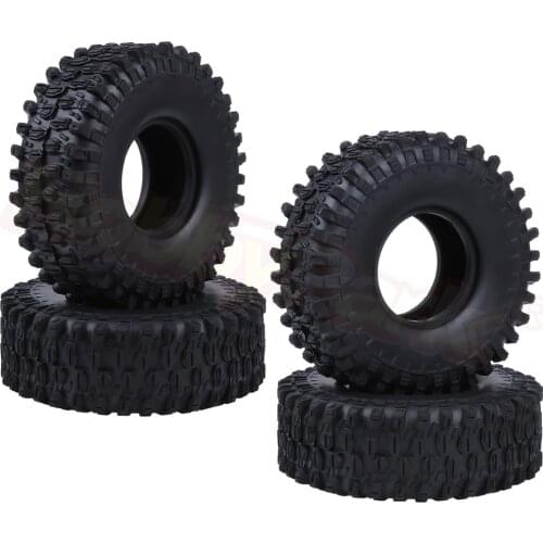 4PCS Rubber 120 mm RC Crawler Tires With Foam Inserts ID: 52 mm Width: 45 mm For 1/10 Rock Crawler RC Car Tyres