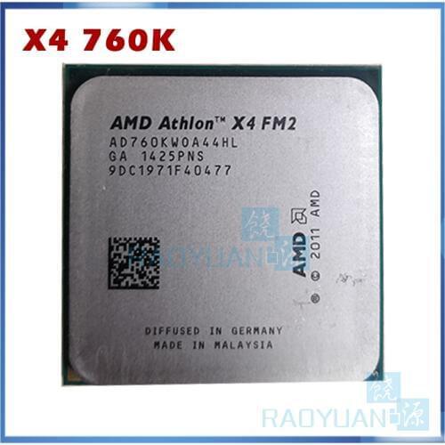 AMD Athlon X4 760K X4 760 X4-760K AD760KWOA44HL Quad-Core FM2 3.8GHz 4MB 100W Quad-Core CPU Processor Socket FM2