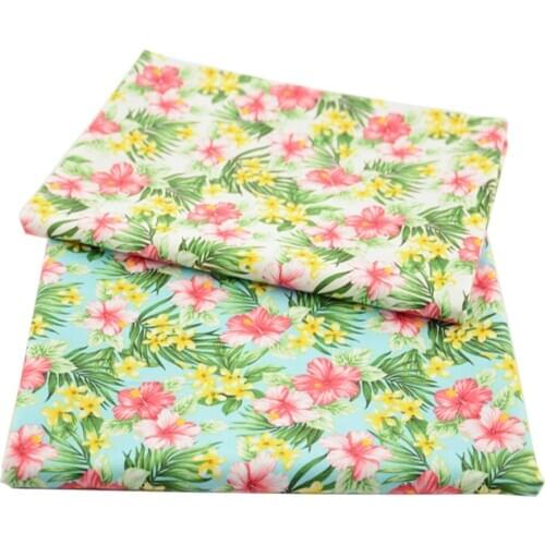 Booksew 2pcs/Lot New Floral Series Printed Twill Cotton Fabric Fat Quarters Material For Sewing Quilting Patchwork Home Textile