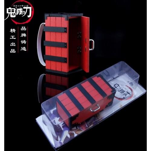 Demon Slayer Figure Toys Kimetsu No Yaiba Kamado Tanjirou Agatsuma Zenitsu Hashibira Inosuke Kamado Nezuko Box Cosplay Gift