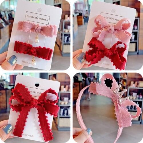 Exquisite Pom Ball Tassel Hair Bows Clips Handmade Crown Princess Side Hair Pins Sweet Girls Headwear Fashion Hair Accessories