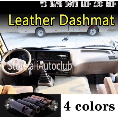 For Toyota Coaster B50 B60 G3 Leather Dashmat Dashboard Cover Dash Mat Carpet custom Car styling Accessories
