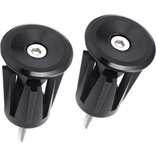 40%HOT 2Pcs/Set Aluminium Alloy Bike Bicycle Cycling Handle Bar GripsS1 End Plug Cap