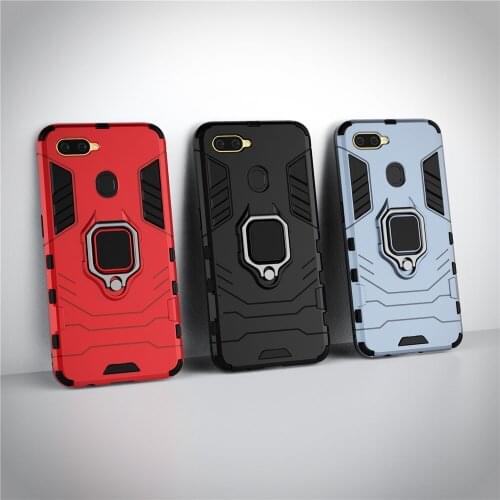For OPPO A7 Case AX7 A7X A7N AX5S A5S A12 Magnetic Car Shockproof Finger Ring Armor Cover For OPOO A7 Funda Capa