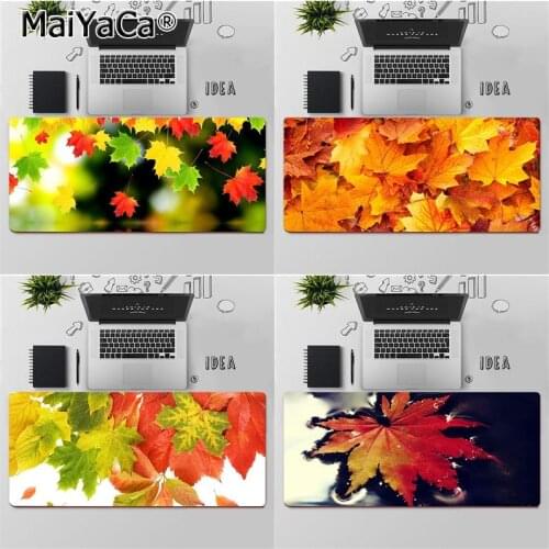 Maiya Autumn falling leaves maples Gamer Speed Mice Retail Small Rubber Mousepad Free Shipping Large Mouse Pad Keyboards Mat