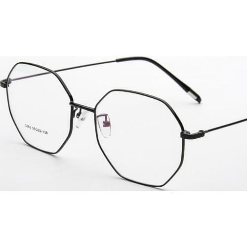 Viodream Unisex Ultra Fire Retro Ultra Light Polygon Large Optical Glasses Frame Myopia Reading Spectacle Frame Oculos De Grau