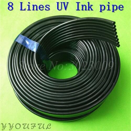 Flatbed UV solvent printer ink pipe 3x2mm 4x2.5mm 4.2x2.8mm 6x4mm for Seiko 510 1020 DX5 DX7 TX800 head ink tube 8 ways 1 meter