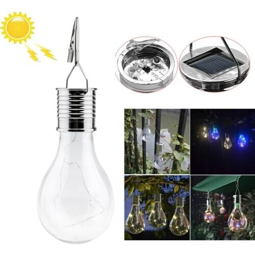 Portable Waterproof Solar Powered LED String Light Bulbs Hanging Lanterns For Outdoor Garden Camping Tent Yard Decor Lamp