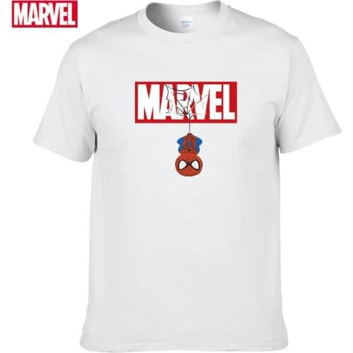 Marvel The Avengers Spider Man t-shirt Comfortable Breathable 100% cotton Fashion Anime Summer Tops Men t-shirt #124
