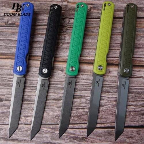 8.5" FH11 60-61HRC Knives 5 Color D2 Blade G10 Handle Folding Knife Plus Pocket EDC Folding Knife Camping Utility Outdoor EDC