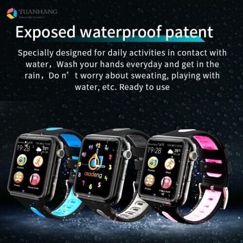 Smart Remote Camera GPS LBS Tracker Location Finder SOS Call Monitor Bluetooth Music Phone Watch Wristwatch for Kids Students