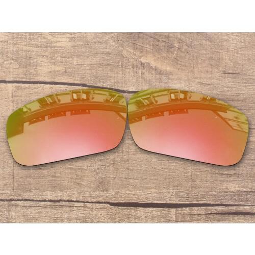 Vonxyz Peach Gold Mirror Polarized Replacement Lenses for-Oakley Crankshaft Frame