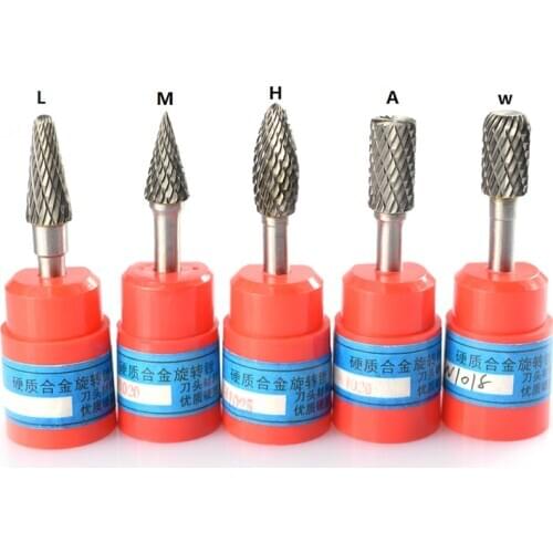 1pc 6mm Shank Diameter 10 Rotary Carbide Cutting Double Rotary Burrs Power Tools Accessories For Rotary Tools