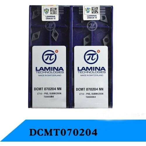 10PCS DCMT070204 NN DCMT21.51 Carbide Insert Lathe Turning Insert Tool For Steel