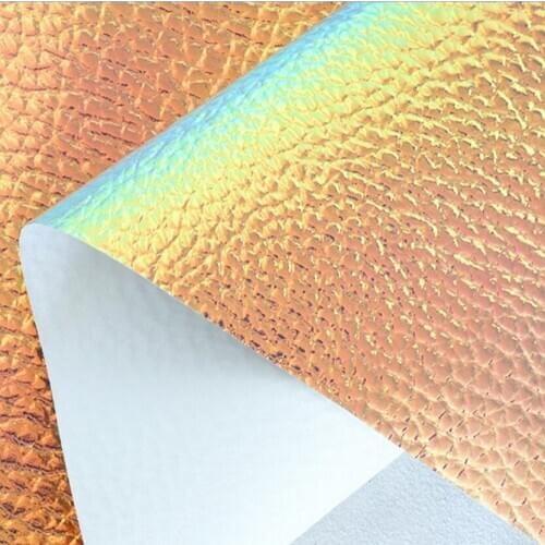 10 yards*137cm roll Symphony Elephant Pattern PU Leather Belt bags laser fabric artificial leather holographic imitation leather