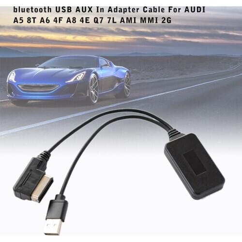 12cm Bluetooth USB AUX In Adapter Cable Car 2G AMI MMI Music Usb Socket Media Interface For AUDI A5 8T A6 4F A8 4E Q7 7L