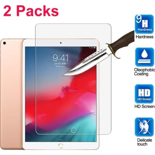 2 Packs Tempered Glass For iPad 10.2 inch 2019 Cover Screen Protector For iPad Pro 11 Air 2 3 4 MiNi 5 4 3 2 2017 2018 Glass