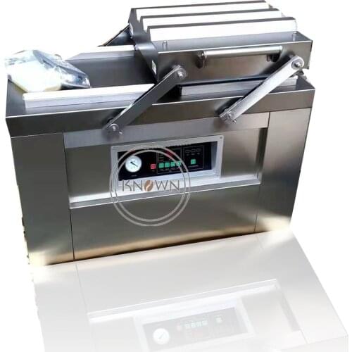 2020 New Vacuum Sealer Commercial Double Chamber Vacuum Packaging Stainless Steel Packing Machine