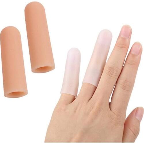 50% Hot Sale 1Pair Soft Silicone Thumb Covers Tubes Moisturizing Finger Sleeves Protectors