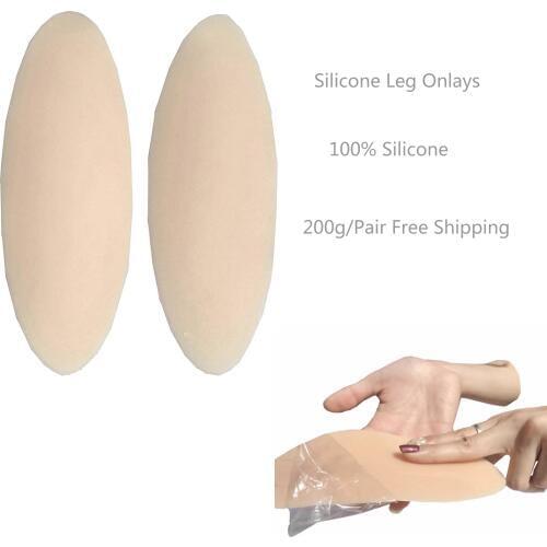Ajusen 200g/Pair Silicone Leg onlays Leg Correctors for Soft self-adhesive Pads for Crooked Thin Legs Body Beauty