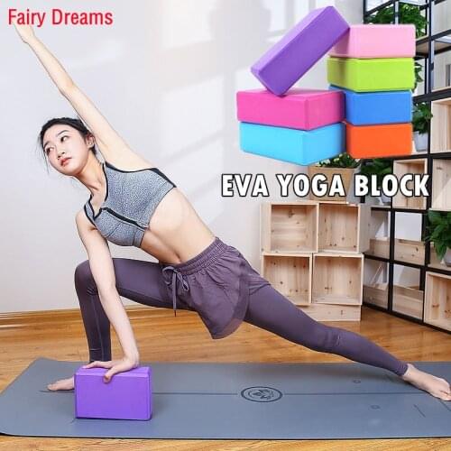 Gym Fitness EVA Yoga Block Colorful Foam Block Brick For Crossfit Exercise Workout Training Bodybuilding Equipment 230*150*76mm