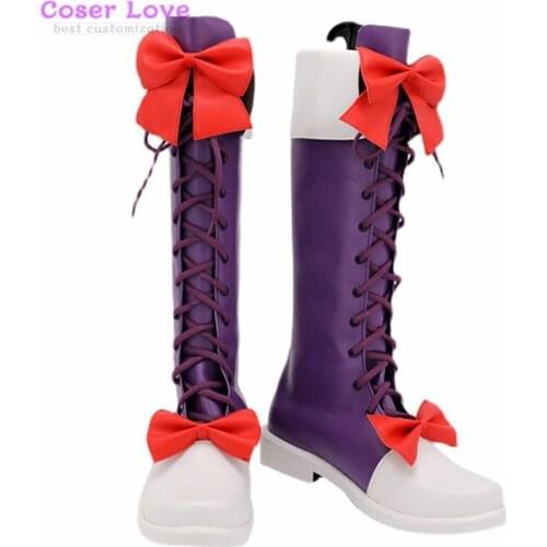High-rise Invasion Tenkuu Shinpan Maid Masked Man Cosplay Shoes Boots Halloween Christmas boots