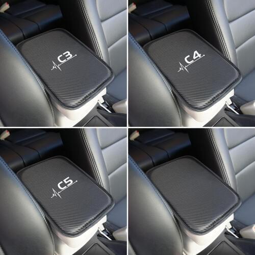 Interior Universal Size Car Armrest Pad Covers for Citroen C3 C3-XR C4 C5 Accessories Car Styling
