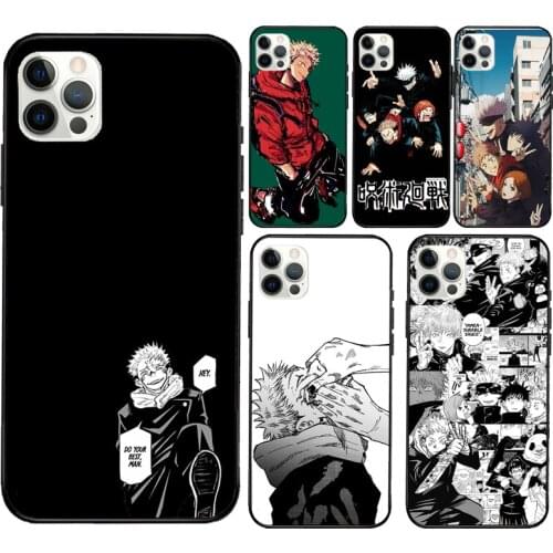Jujutsu Kaisen Anime Silicone Case For Apple iPhone 11 Pro Max XS XR X 8 7 Plus SE 2020 12 Pro Max Back Cover