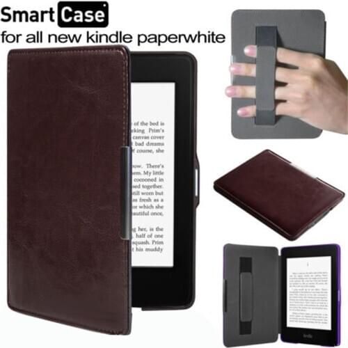Case for Kindle Paperwhite 1 / 2 /3, with Hand Strap Cover for Kindle Paperwhite 2016 2015 2013 2012 Auto Sleep Ereader Funda
