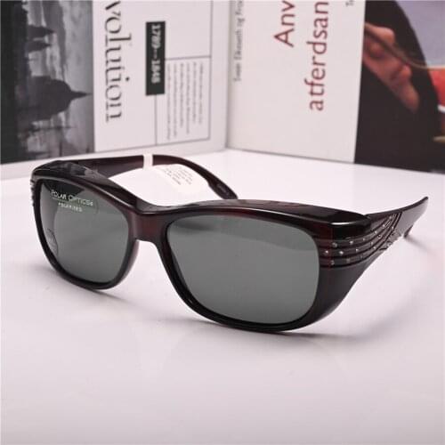 Evove Women Sunglasses Goggles Polarized Glasses Fit Over Eyeglasses Frames Clip on Myopia Spectacles Rhinestone Female Shades