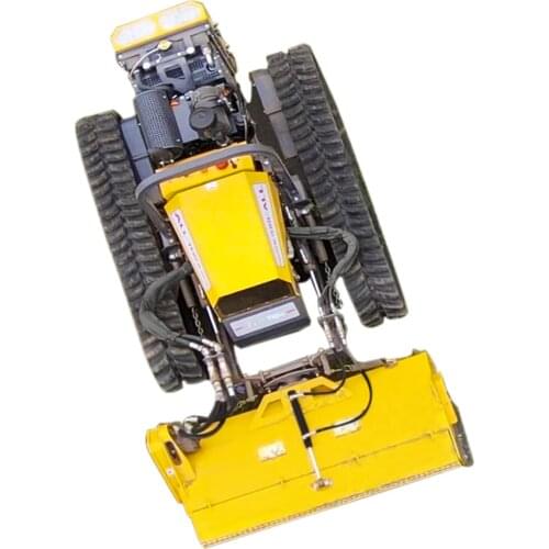 Hydraulic Lawn Mower Rubber Track Diesel Lawnmower With Flail Head