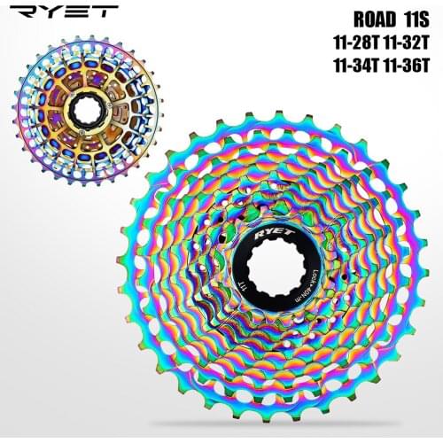 Ultralight Road Bicycle 11S 11-28T SLR2 Cassette 11 Speed 11-32T/34T/36T Freewheel 11V K7 Cycling CNC Gravel Bike HG System