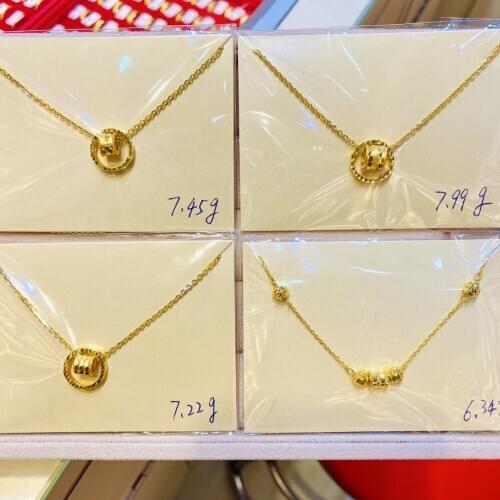 HX 24K Pure Gold Necklace Real AU 999 Solid Gold Chain Brightly Simple Upscale Trendy Classic Fine Jewelry Hot Sell New 2020