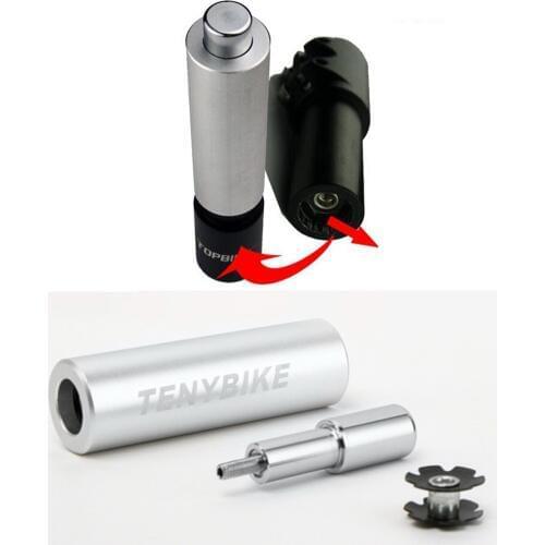 Bicycle Star Nut Installation Tool with 5Pcs MTB Bike Headset Star Washer Nut for Fork Steertubes