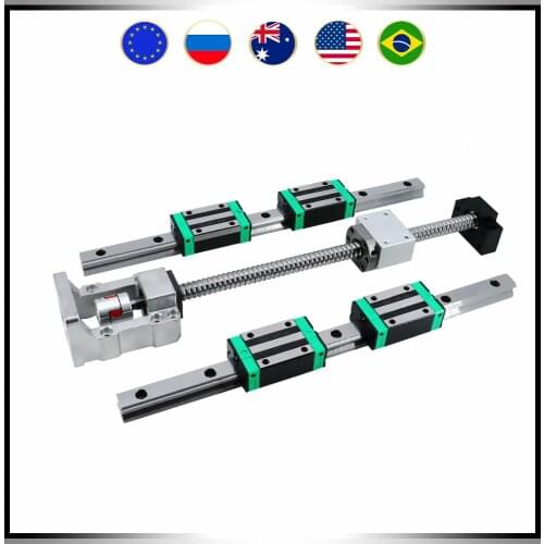 CNC motion kit HGR20 linear guides +sliders carriages blocks+ball screw SFU2005 +motor mount HM15-57 HM15-60 HM15-80 HM15-86