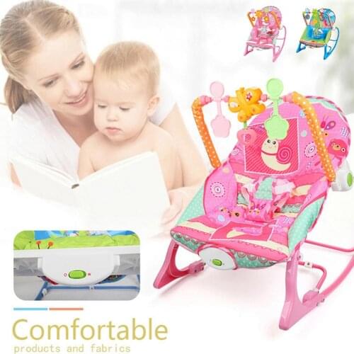 Multi-function Baby Rocking Chair For Newborn Kids Bassinet Cradle Seat With Light Music Electric Rocking Newborn Sleeping Swing
