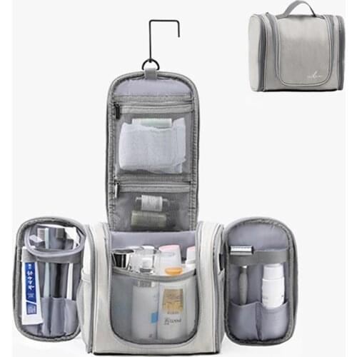 Men Travel PU Leather Toiletry Bag Women Makeup Bag Organizer for Cosmetics Wash Shaving Bag Waterproof Storage Box Case K140